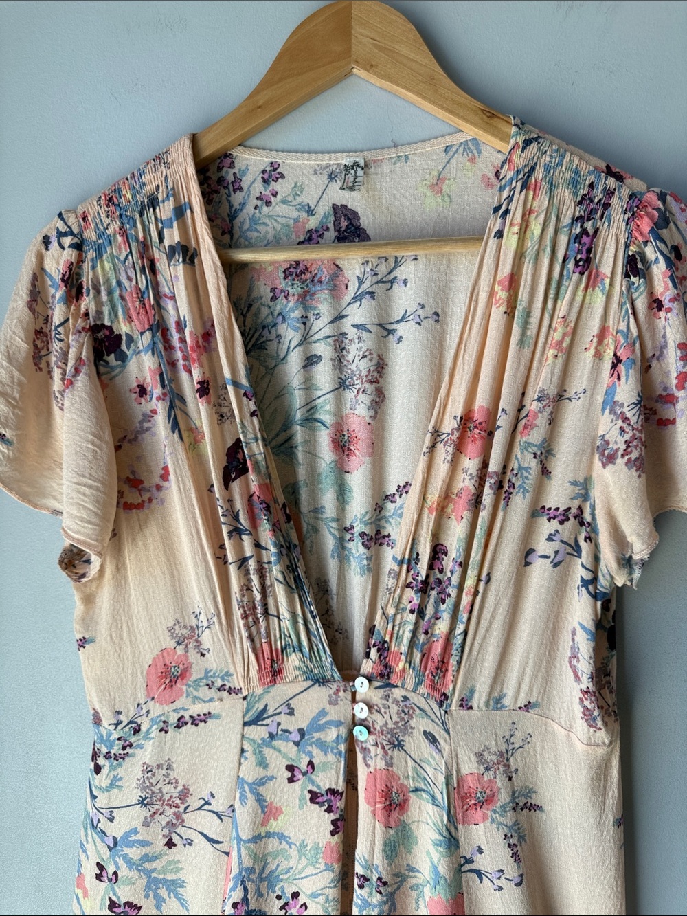 Free People Boho Floral Kimono Deevine Robe Dress - Picture 3 of 8